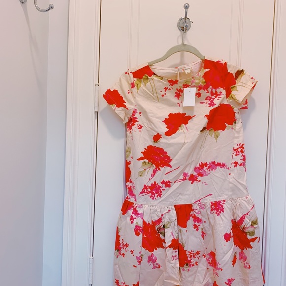 🌟HOST PICK🌟 BNWT CREWCUTS/JCREW GIRLS FLORAL FANCY DROP WAIST FORMAL DRESS💕12 - Picture 2 of 10